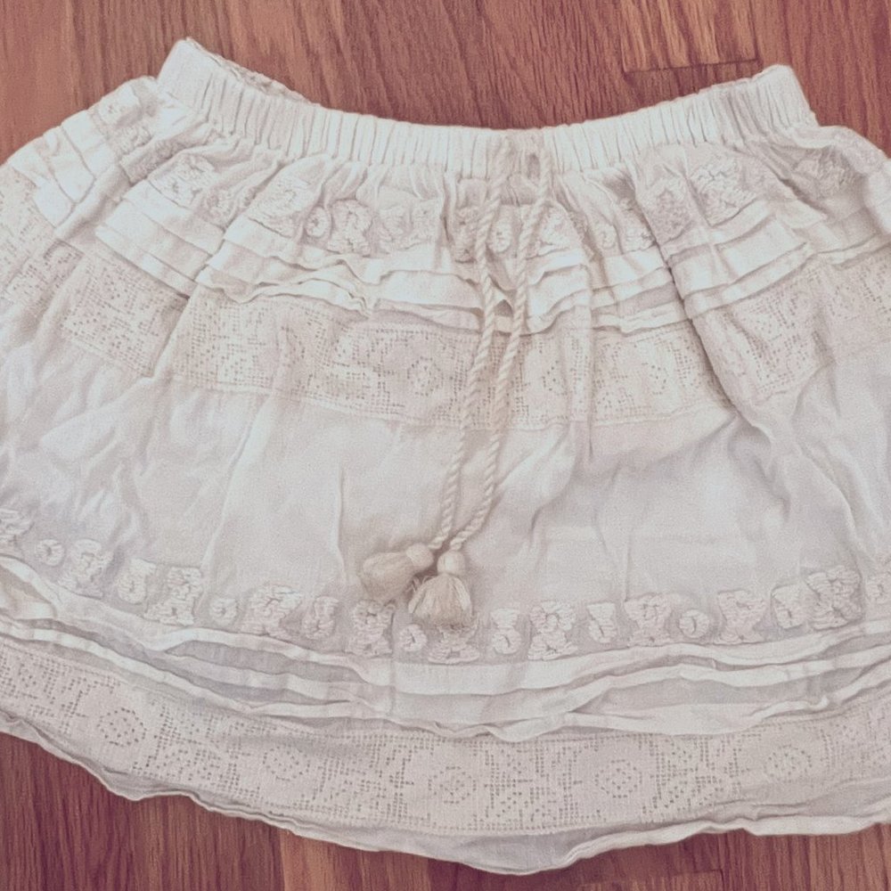 Pink Chicken girls cotton skirt size 7